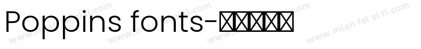 Poppins fonts字体转换